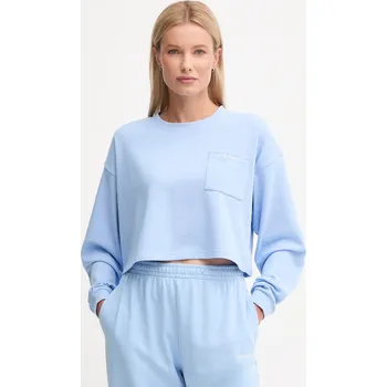 Pánská mikina Bavlněná mikina Calvin Klein Underwear LV00QS7516 modrá 50X, vel. L