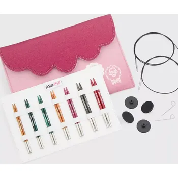 Jehlice KnitPro Dreamz Midi Set vyměnitelných jehlic ve zkrácené délce (Dreamz Special Interchangeable Needle Set)