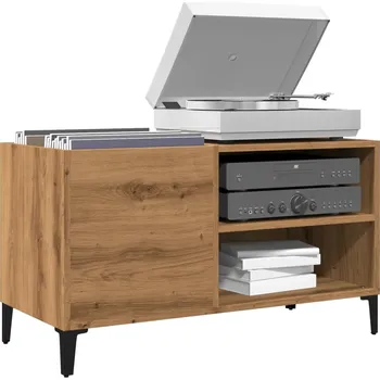 Skříňka na LP desky dub artisan 84,5x38x48 cm kompozitní dřevo - 8721158444073