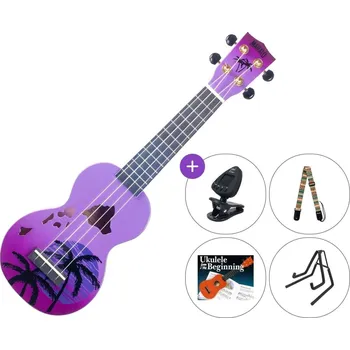 Strunný nástroj Mahalo Hawaii SET Hawaii Purple Burst Sopránové ukulele