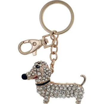 Bonbon Přívěsek na klíče zlatý pes premium