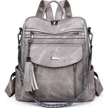 Městský batoh Crossbody batůžek s popruhem Veron Šedý 17L
