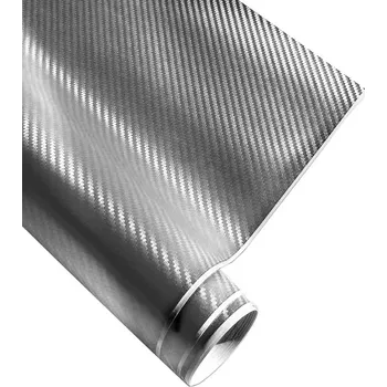 Fólie na auto se vzdušnými kanálky stříbrná 50x70 cm