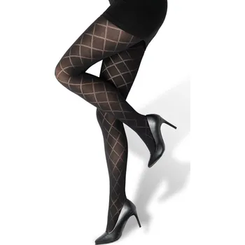 Dámské punčochy TopMode Vzorované punčocháče retro styl 80 DEN 967370