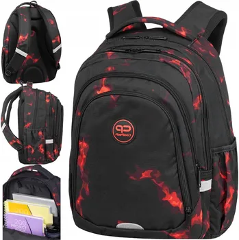 Školní batoh Školní batoh vícekomorový CoolPack černý, červený, vícebarevný 28 l