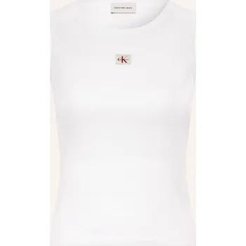 Calvin Klein Jeans Dámský Top, bílá, 42