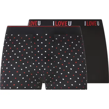 Pánské spodní prádlo esmara Men Pánské boxerky, 2 kusy (puntíky/černá, 7/XL)