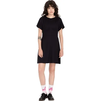 Dámské oblečení VOLCOM šaty - Surfpunk Ss Dress (BLK) velikost: S
