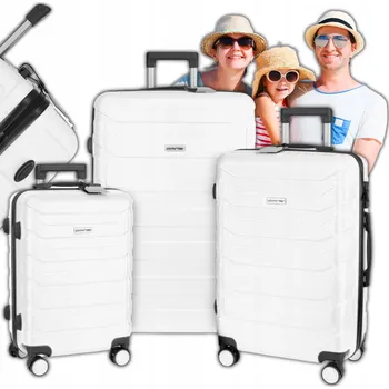 Omna Sada pevných kufrů ABS ARIZONA BÍLÁ 40L+63L+94L 197 l