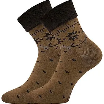 Dámské ponožky TopMode Froté ponožky s norským vzorem 1054514