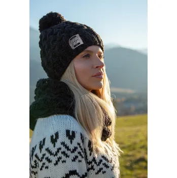 Čepice TopMode Zimní čepice s vlnou s šálou 760475