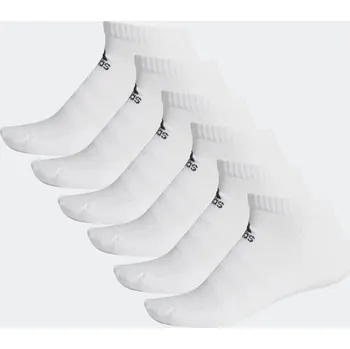 ADIDAS PONOŽKY KOTNÍKOVÉ PONOŽKY CUSHION vel.43-45 BÍLÉ 3PAK