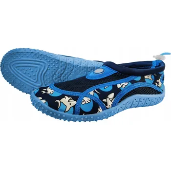 Boty do vody DĚTSKÉ BOTY DO VODY NA PLAVÁNÍ K BAZÉNU NA PLÁŽ K ÚTESU PROTI JEŽKŮM VELIKOST 33 MODRÉ