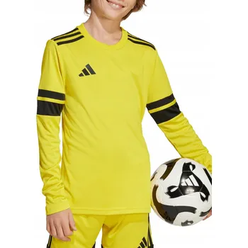 Pánské tričko Dětské tričko ADIDAS SQUADRA 25 s dlouhým rukávem ŽLUTÉ JJ0043 vel. 116 cm