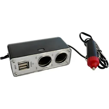 MULTI zásuvka zapalovače 2 + 2 USB s kabelem 12/24 V_1