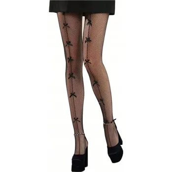 Dámské punčochy Punčocháče kabaretky Bamboo Jungle SEXILINE 20den černé Nero velikost 3/4