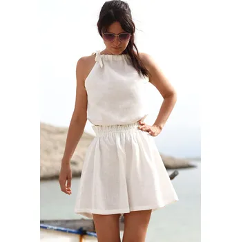 Dámské kraťasy Lotika Lněné dámské kraťasy Lotika v sukňovém střihu 1129511