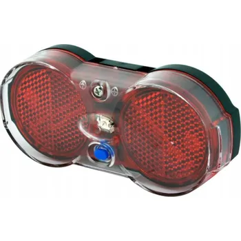 Cyklosvítilna Zadní LED světlo na kolo, na baterie, na nosič