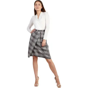 Dámská sukně TopMode Zavinovací lněná sukně 596168