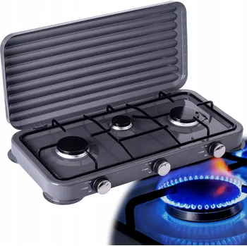 Turistický vařič TURISTICKÝ PLYNOVÝ VAŘIČ PŘENOSNÝ 3-PLOTÝNKOVÝ NA PROPAN-BUTAN