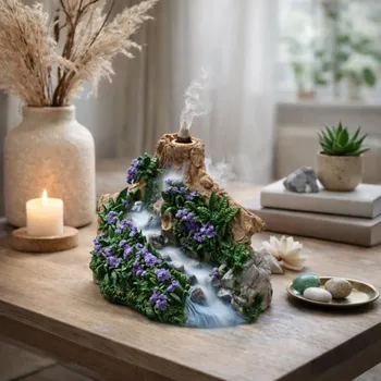 Aroma lampa Fontána na tekoucí dým - Starověký les s potokem