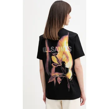 Pánské tričko Bavlněné tričko AllSaints BLAZE W032JE černá 99X, vel. XS