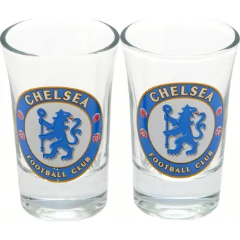 Sklenice Chelsea FC Sklenice na panáky Chelsea FC, 50 ml, sada 2 ks