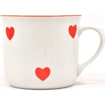 Český porcelán Hrnek vařák 0,65 l srdíčka, Český porcelán a. s.