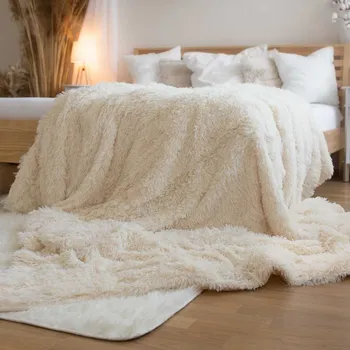 Dětská deka Jerry Fabrics Deka s dlouhým vlasem 150X200cm KRÉMOVÁ