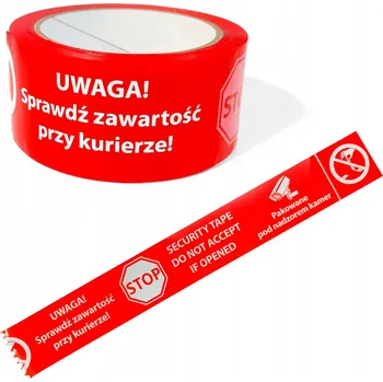 Lepicí páska Balicí páska ERG-BET červená, šířka 48 mm, délka 100 m, 1 ks