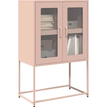 Příborník do zásuvky Skříň highboard růžová 68x39x107 cm ocel - 8721158372093