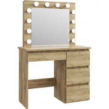 Toaletní stolek Bestent Toaletní stolek s LED zrcadlem Cleopatra Dub craft