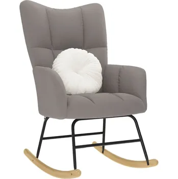 Křeslo Houpací křeslo taupe textil - 8721158362209