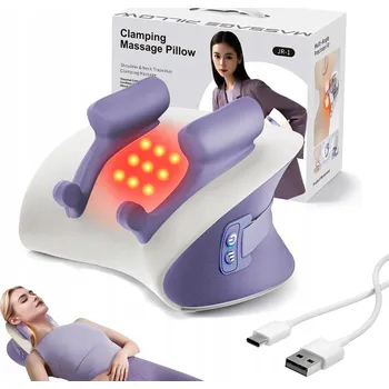 Masážní přístroj MASÁŽNÍ PŘÍSTROJ NA ZÁDA, TĚLO, KRK, KRK – POLŠTÁŘ SHIATSU 4 REŽIMY