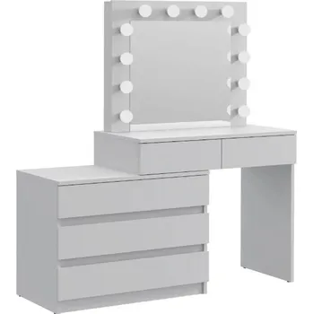 Toaletní stolek Bestent Toaletní stolek s LED zrcadlem Nicole White