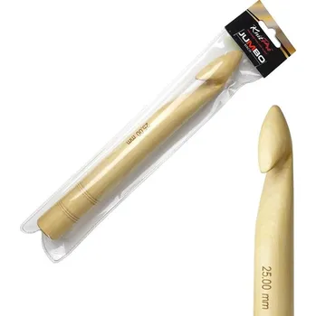 Jehlice KnitPro háček Jumbo Birch 25mm (Dřevěný háček KnitPro Jumbo Birch 25mm)
