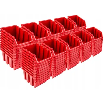 Úložný box Otevřený červený organizér/box Pafen, 100 ks