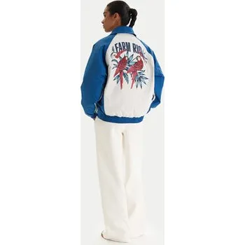 Dámská mikina adidas Mikina Farm Rio Premium KD2195 Modrá Oversize XS