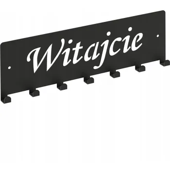 Věšák Šatní ramínko kovový Domer černý