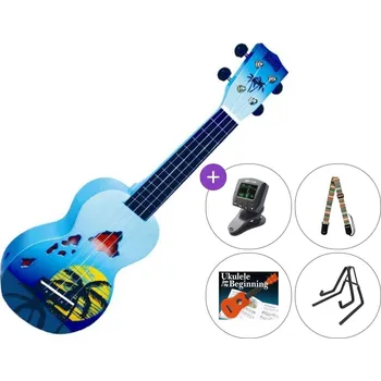 Strunný nástroj Mahalo Hawaii SET Hawaii Blue Burst Sopránové ukulele