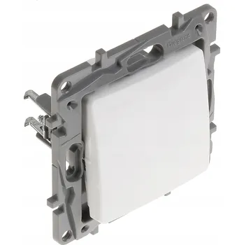 vypínač Schodišťový přepínač jednoduchý Bílý Legrand Niloe