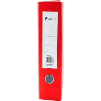 ŠANON KANCELÁŘSKÝ A4 75MM NA DOKUMENTY, SILNÝ PÁKOVÝ MECHANISMUS, ČERVENÝ