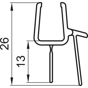 Ronal 52202.KD.1000 vodorovné těsnění pro 8 mm sklo