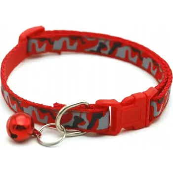 Obojek pro psa Obojek pro kotě/kočku Camuflage 1x19-32cm, Červená