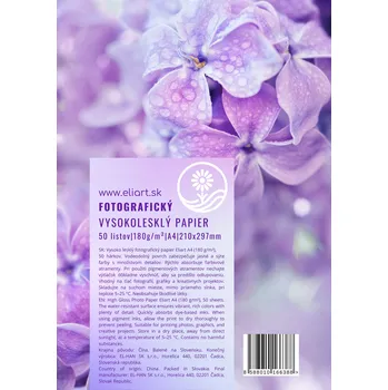 Fotopapír Lesklý fotopapír Eliart A4 180 g/m2 50 ks