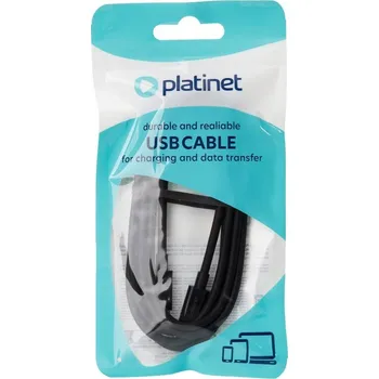 Datový kabel Kabel PLATINET USB-C - USB-C 1,5 m černý
