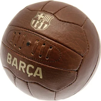 Fotbalový míč FC Barcelona Fotbalový míč FC Barcelona, Retro styl, umělá kůže, vel 5