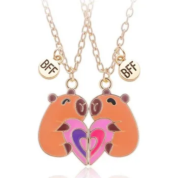 Náhrdelník Přívěskynakrk.cz Magnetické náhrdelníky BEST FRIENDS KAPYBARA
