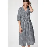 TopMode Dlouhé konopné šaty s proužky 717544