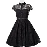 TopMode Luxusní vintage krajkové šaty 816692